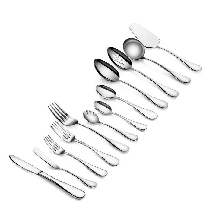 Rain 103-Piece 18/10 Stainless Steel Flatware Set Service for 12, photo 6 of 7