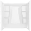 Classic 500 60 in. W x 61.25 in. H x 32 in. D 3-Piece Direct-to-Stud Alcove Tub Surrounds in High Gloss White, photo 3 of 5