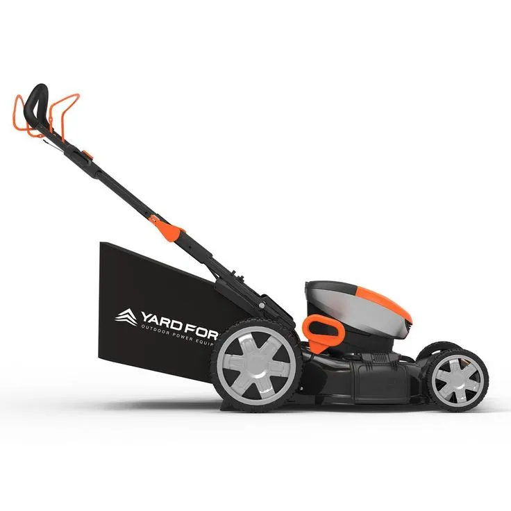 YARD FORCE 20 in. 60-Volt Cordless Brushless Lithium-ion 4.0Ah Walk Behind RWD Self-Propelled Mower, Battery, Fast Charger Included, photo 7 of 9