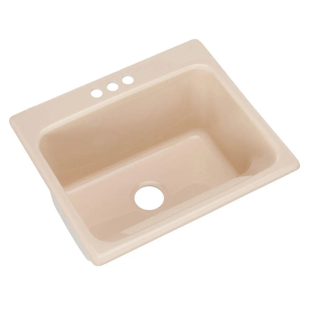 Kensington Drop-In Acrylic 25 in. 3-Hole Single Bowl Utility Sink in Ice Grey, photo 9 of 18