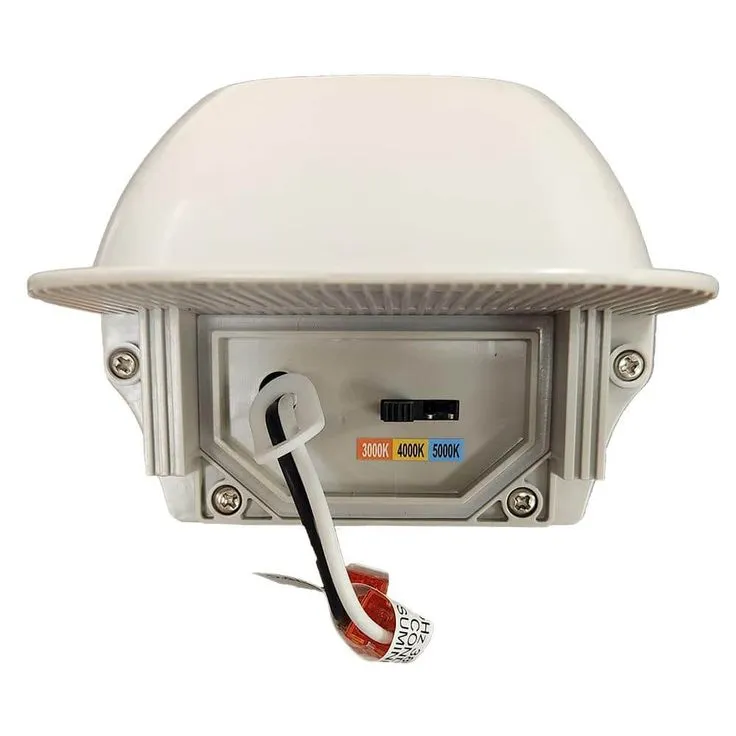 Commercial Electric 4 ft. Vapor Tight 4500 Lumens Gray Integrated LED Wraparound Light 3000K 4000K 5000K Wet Rated 120-277v, photo 4 of 10