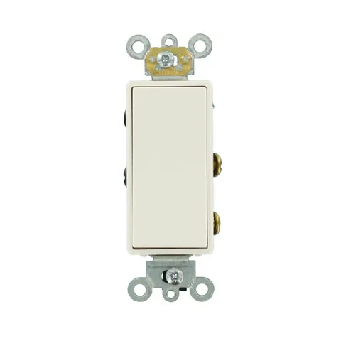20 Amp Decora Plus Commercial Grade Double Pole Rocker Switch, White