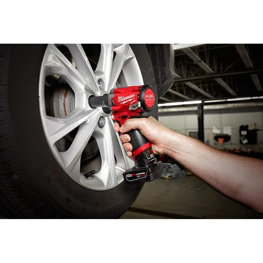 M12 FUEL 12-Volt Lithium-Ion Brushless Cordless Stubby 3/8 in. Impact Wrench & Ratchet Combo Kit (2-Tool), photo 8 of 13
