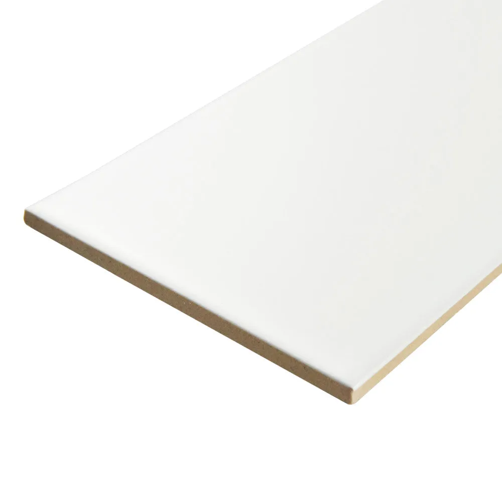 Merola Tile Projectos 7-3/4 in. x 3-7/8 in. Neve Matte Ceramic Subway Floor and Wall Tile (11.46 sq. ft. / Case), photo 5 of 8
