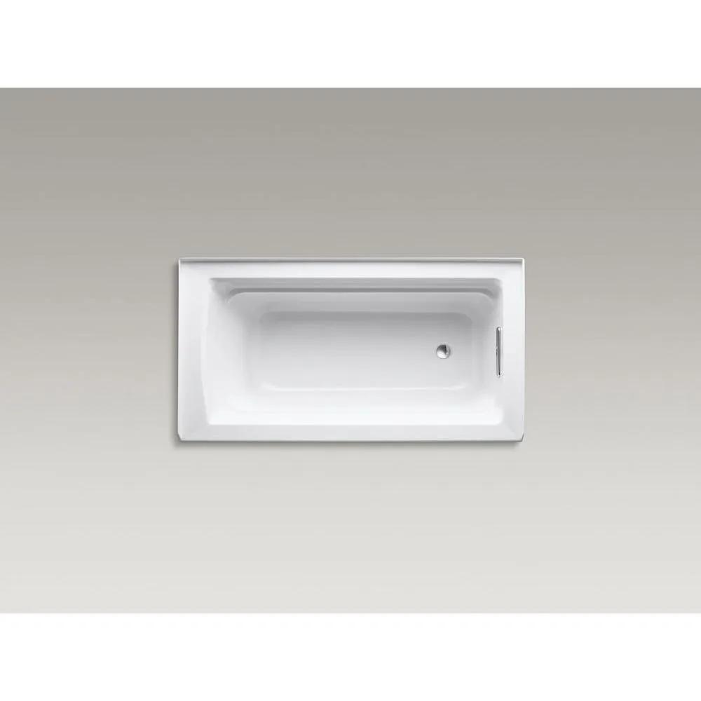 Archer 60 in. Right-Hand Drain Rectangular Alcove Bathtub in White, photo 5 of 18