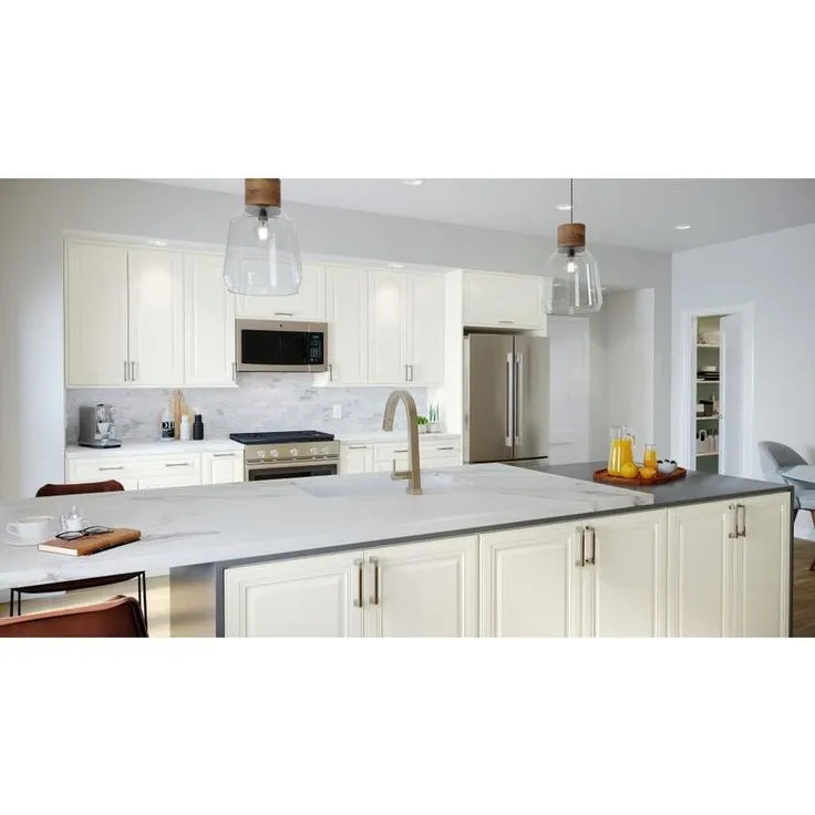 allen + roth Dawley 30-in W x 15.125-in H x 24-in D Linen Maple Door Wall Semi-Custom Cabinet, photo 7 of 8