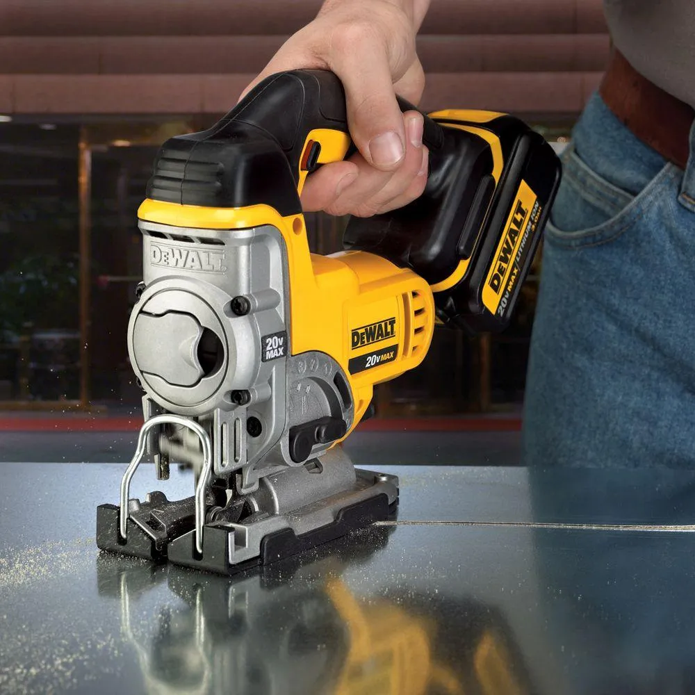 DEWALT 20-Volt MAX Li-Ion Cordless Jig Saw (Tool-Only) with Bonus General Purpose T-Shank Jig Saw Blade Set with Case (10-Pack), photo 12 of 14