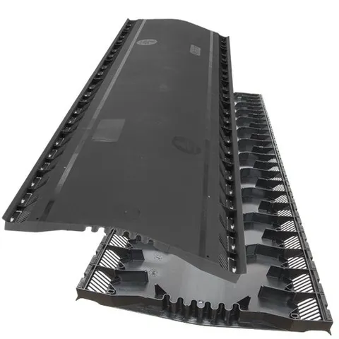 OmniRidge Pro Shingle-Over Ridge Vent with Nails, 4' Black