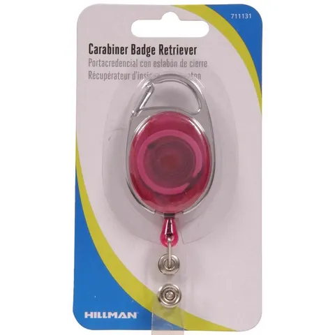 Plastic Assorted Carabiner Badge Retriever