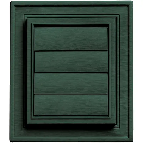 Square Exhaust Siding Vent #028-Forest Green