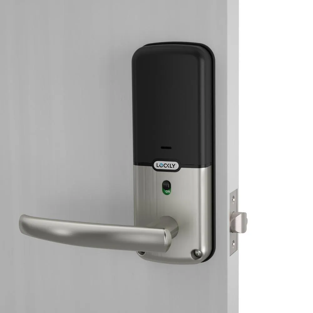 Lockly Secure PRO Satin Nickel Smart Lock Latch with 3D Fingerprint and Wi-Fi (Works with Alexa and Google Home), photo 4 of 9