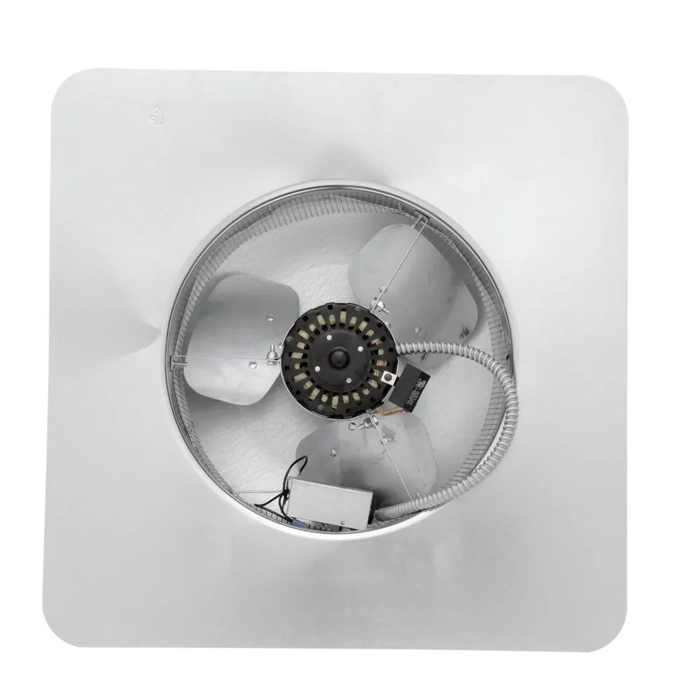 1000 CFM Silver Galvanized Steel Electric Powered Attic Fan with Adjustable Thermostat, photo 3 of 11
