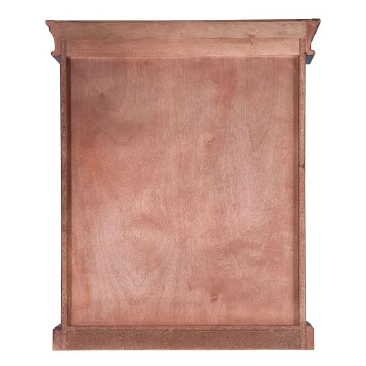 Naples 25 in. W x 31 in. H x 8 in. D Framed Surface-Mount Bathroom Medicine Cabinet in Warm Cinnamon, photo 4 of 9