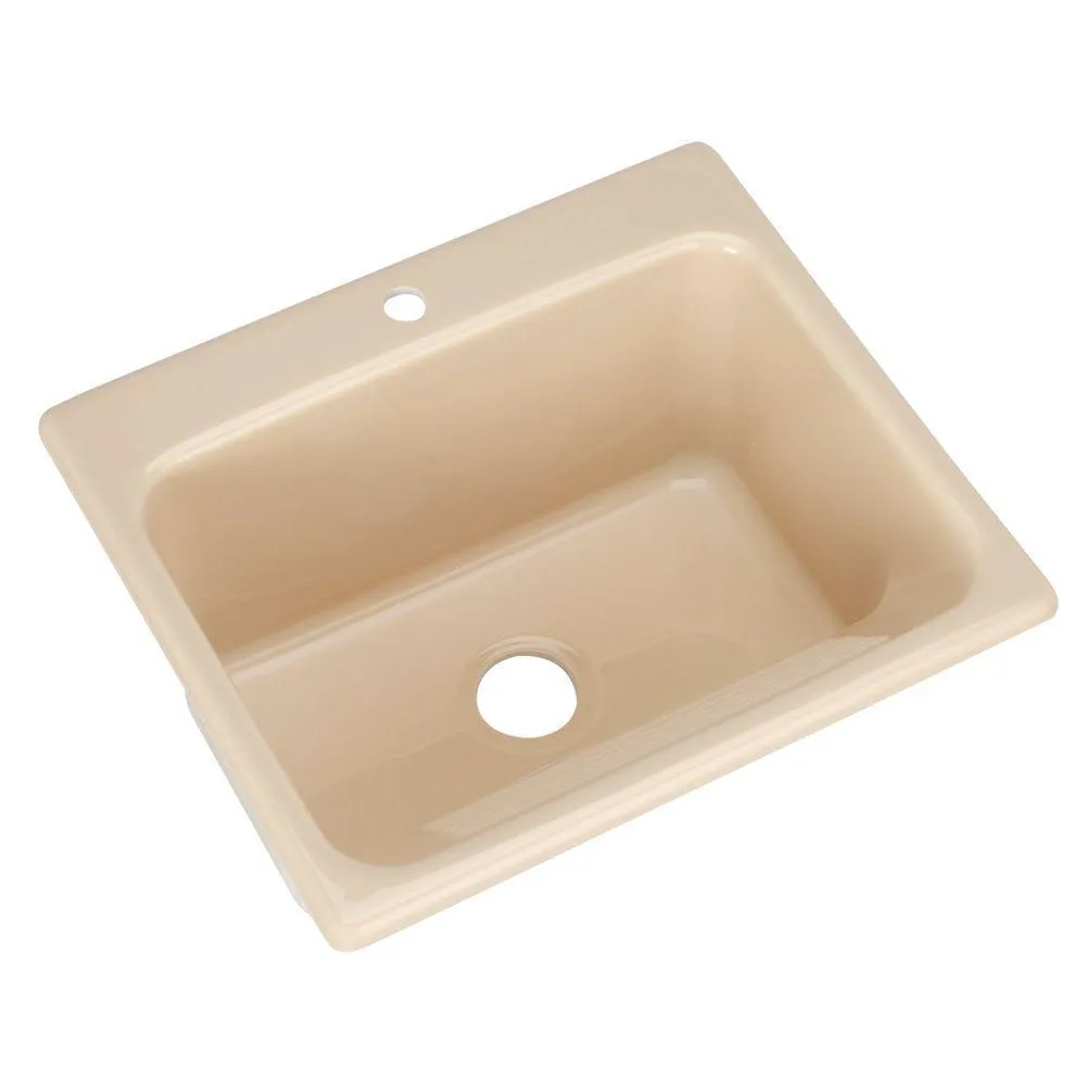 Kensington Drop-In Acrylic 25 in. 1-Hole Single Bowl Utility Sink in White, photo 5 of 17