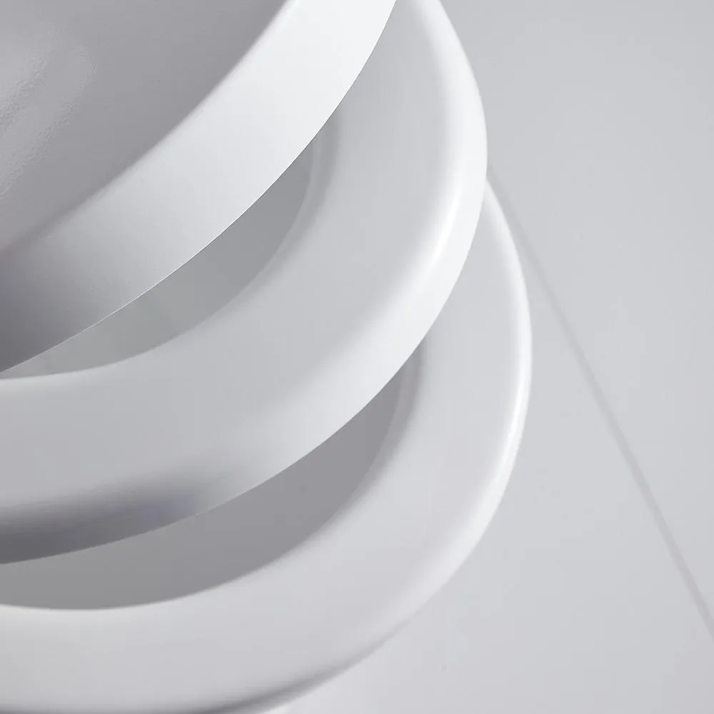 1-piece 1.28 GPF Dual Flush High Efficiency Elongated Toilet in White(Seat Included), photo 7 of 7