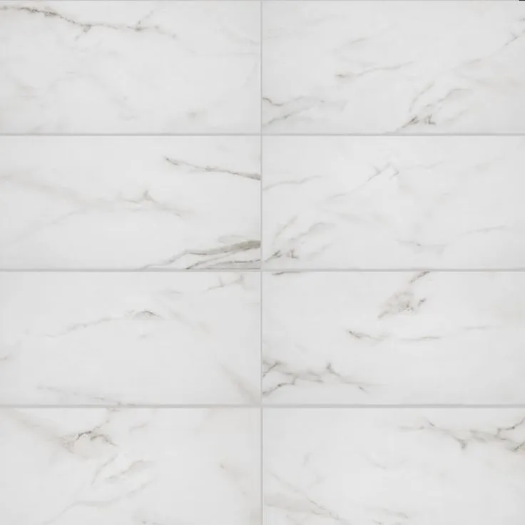 Florida Tile Home Collection Michelangelo Calacatta Rectified 12 in. x 24 in. Porcelain Floor and Wall Tile (13.3 sq. ft. /case), photo 2 of 6
