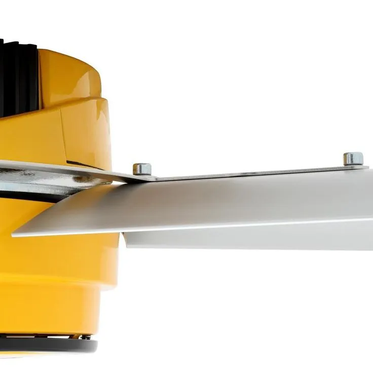 Big Ass Fans 3025 10 ft. Indoor Yellow and Silver Aluminum Shop Ceiling Fan with Wall Control, photo 2 of 13