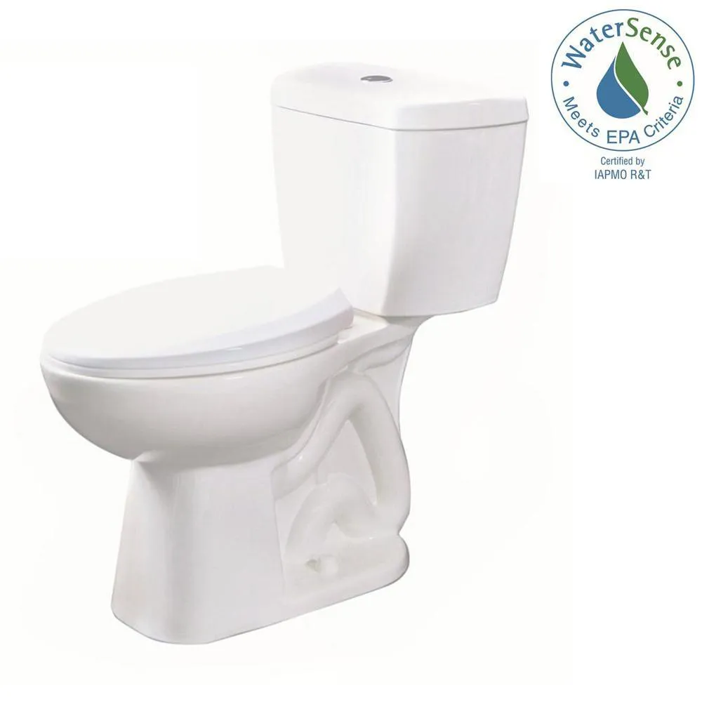 2-Piece Stealth 0.8 GPF Ultra-High-Efficiency Single Flush Elongated Toilet in White, Seat Included (3-Pack), photo 2 of 13