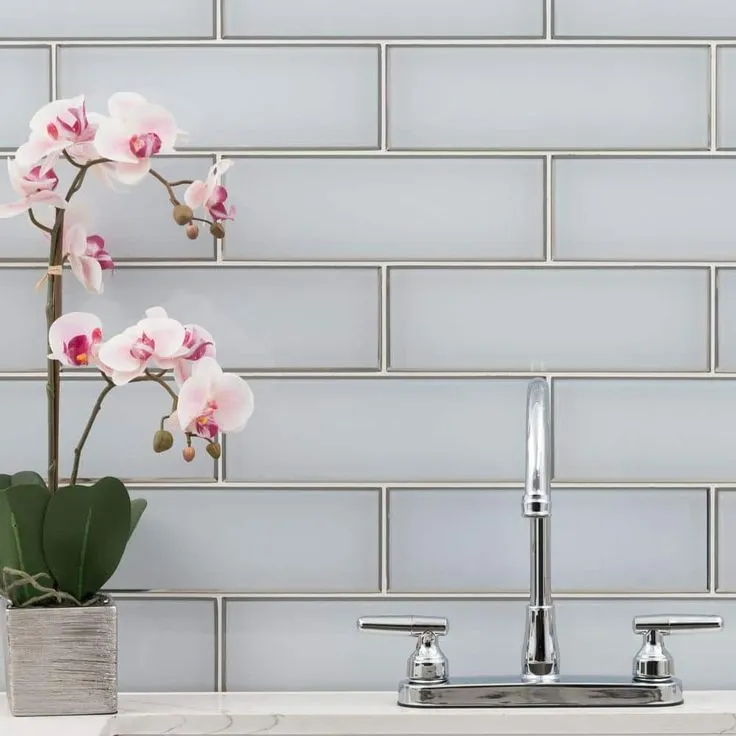MSI Ice Bevel 4 in. x 12 in. Matte Glass White Subway Tile (5 sq. ft./case), photo 4 of 4