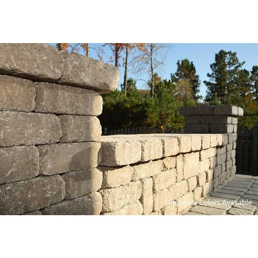 Oldcastle Olde Manor 3.75 in. x 11.5 in. x 8 in. Toscana Tan/Brown Concrete Garden Wall Block (120 Pieces / 40 Face ft. / Pallet), photo 4 of 6
