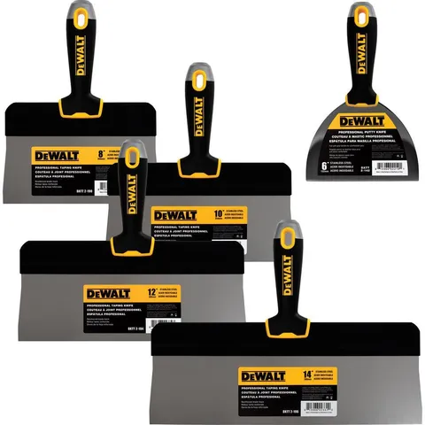 Big Back Stainless Taping Knife Set with Soft Grip Handles