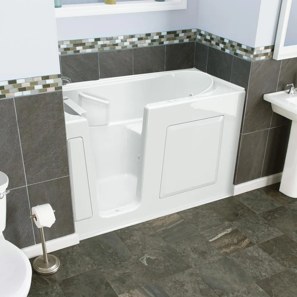Value Series 60 in. Left Hand Walk-In Whirlpool and Air Bath Bathtub in White, photo 5 of 11