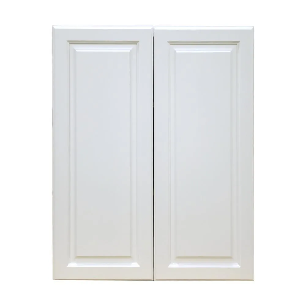 Newport Ready to Assemble 33x36x12 in. 2-Door Wall Cabinet with 2-Shelves in Dark Espresso, photo 4 of 4