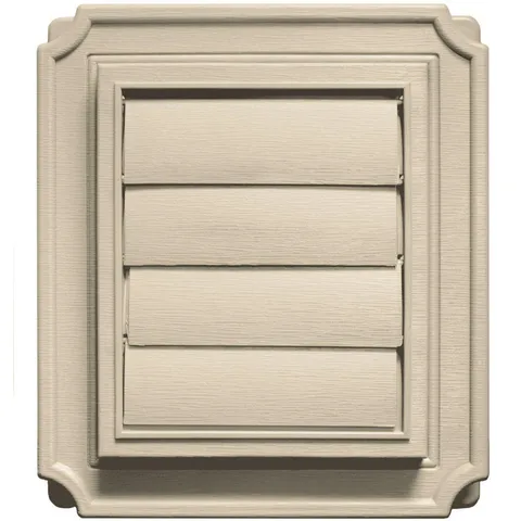 7.875 × 7.875 in #011 Sandalwood Scalloped Exhaust Siding Vent