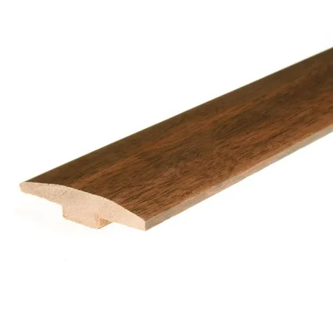 Dark Amber/Chestnut 0.46 in thick · 2 in wide · 78 in long Solid Wood Floor T-moulding