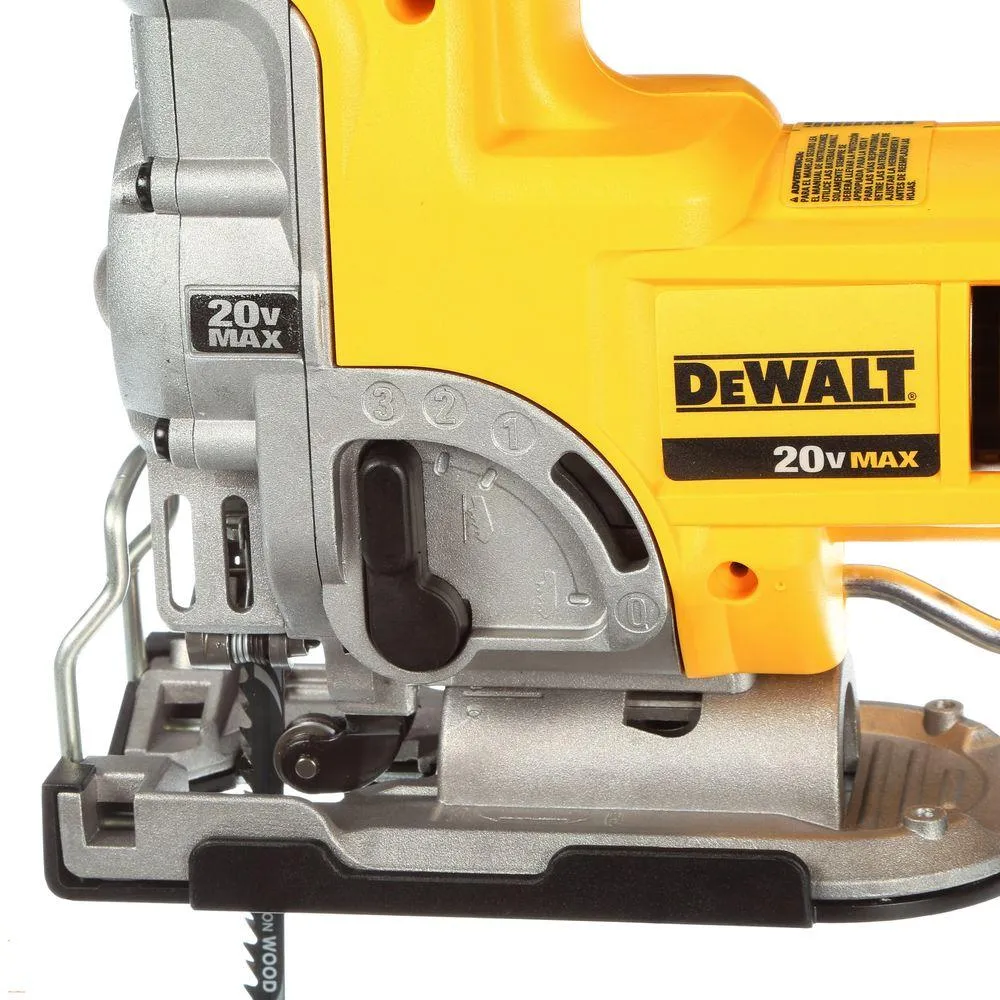 DEWALT 20-Volt MAX Li-Ion Cordless Jig Saw (Tool-Only) with Bonus General Purpose T-Shank Jig Saw Blade Set with Case (10-Pack), photo 6 of 14