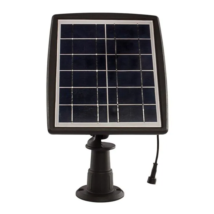 Gama Sonic Solar Flood Light 2-Watt Black Solar Outdoor Integrated LED Landscape Flood Light with Bright White, photo 4 of 4