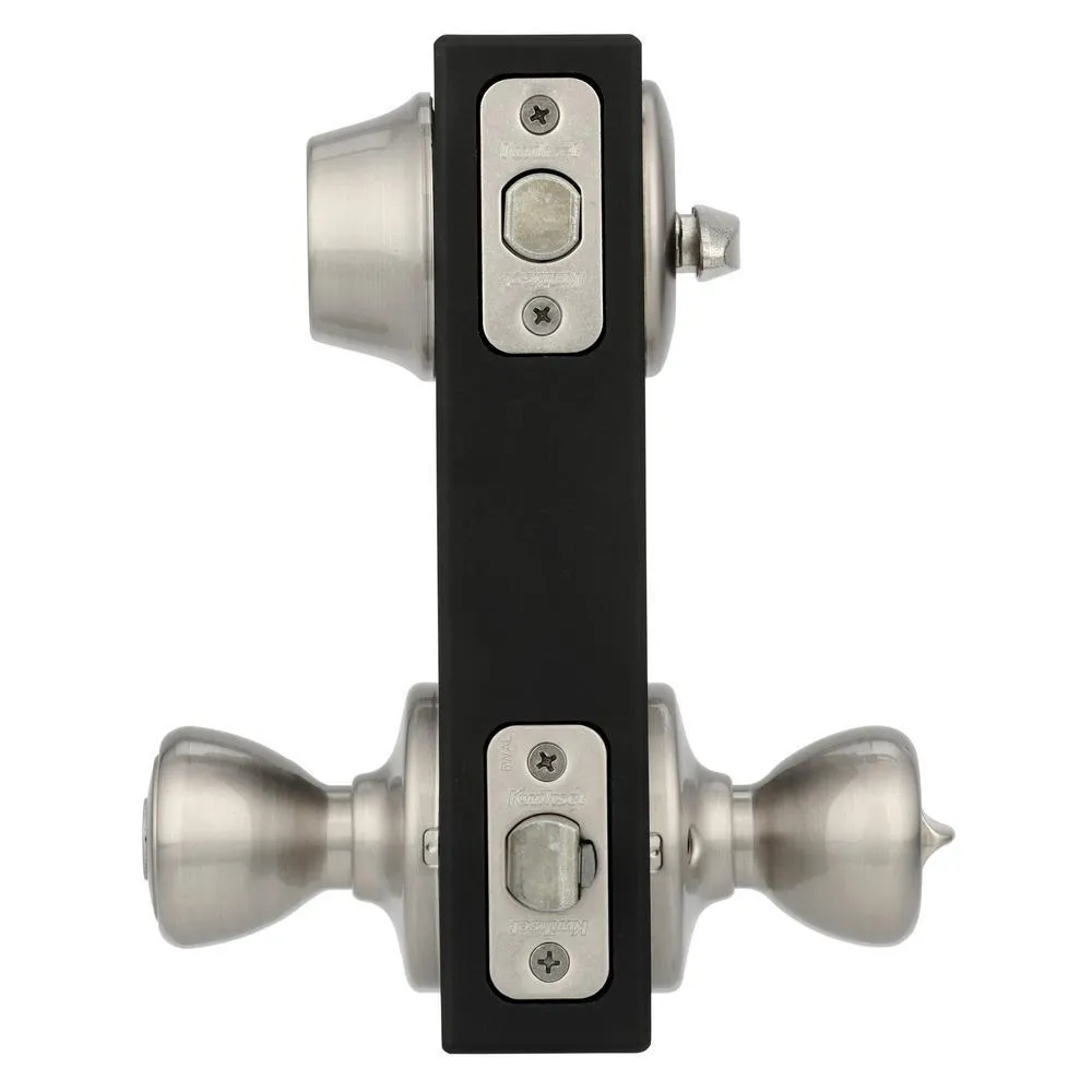 Kwikset Tylo Satin Nickel Door Knob Combo Pack Featuring SmartKey Security with Microban Antimicrobial Technology, photo 4 of 7
