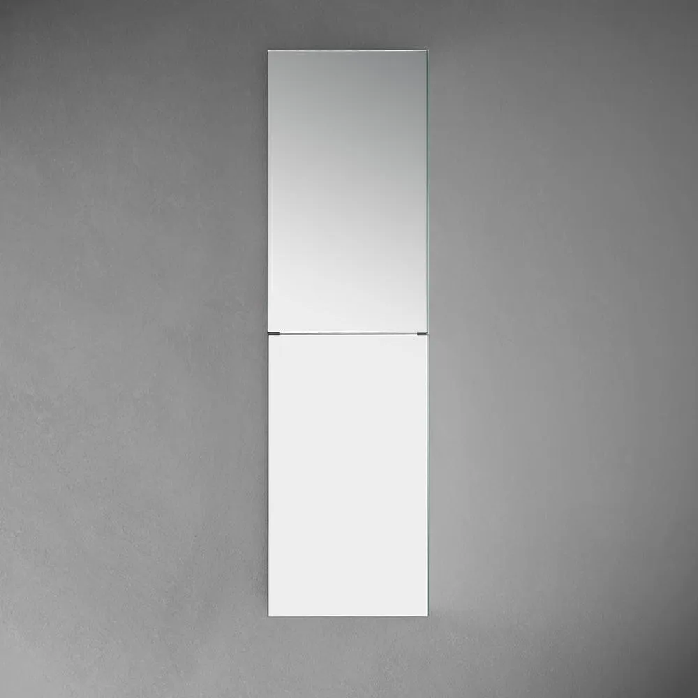 Fresca 15 in. W x 52 in. H x 5 in. D Frameless Recessed or Surface-Mounted Bathroom Medicine Cabinet, photo 3 of 5