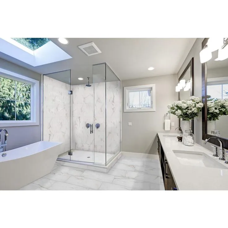 Florida Tile Home Collection Michelangelo Calacatta Rectified 12 in. x 24 in. Porcelain Floor and Wall Tile (13.3 sq. ft. /case), photo 6 of 6