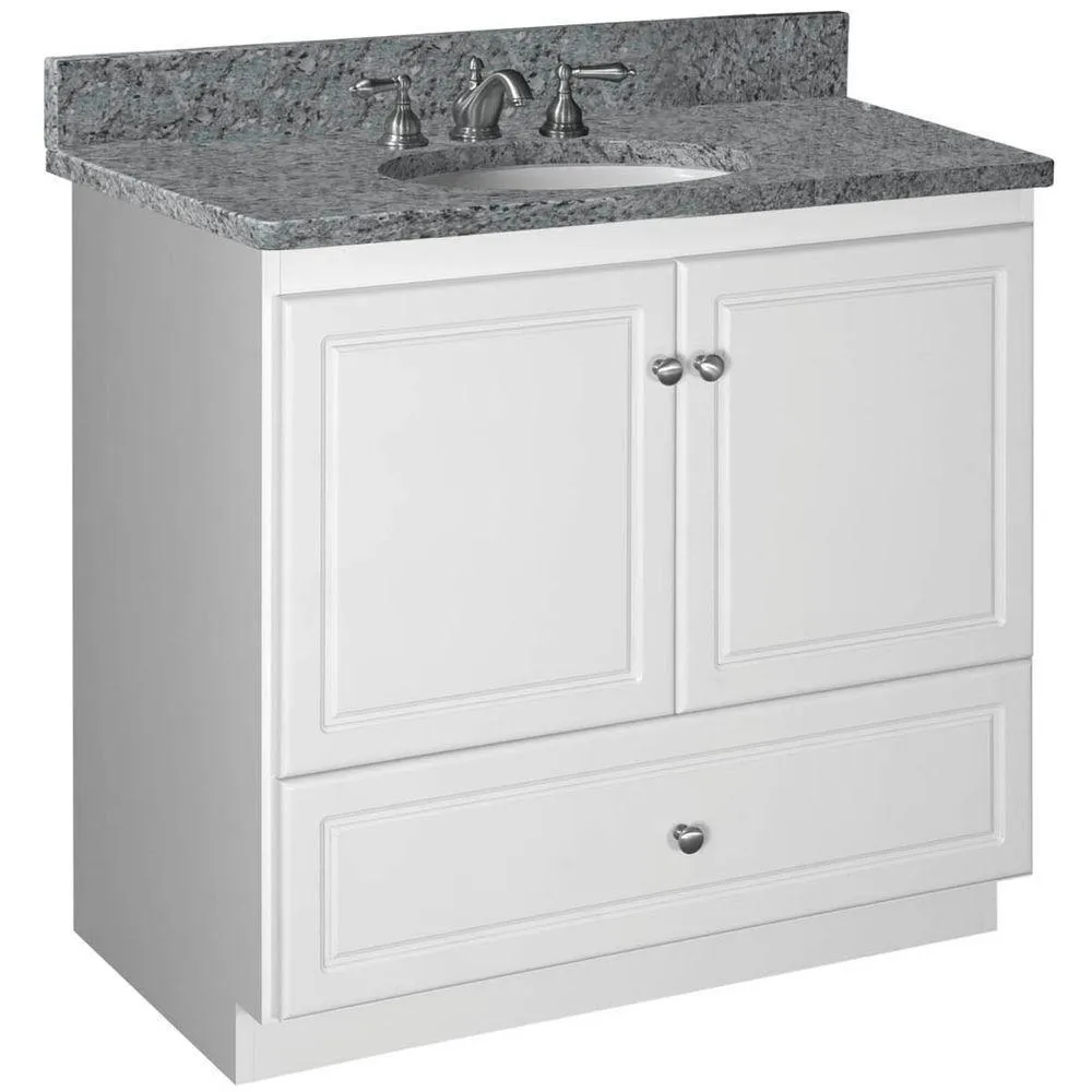 Ultraline 42 in. W x 21 in. D x 34.5 in. H Vanity Cabinet Only in Medium Alder, photo 14 of 45