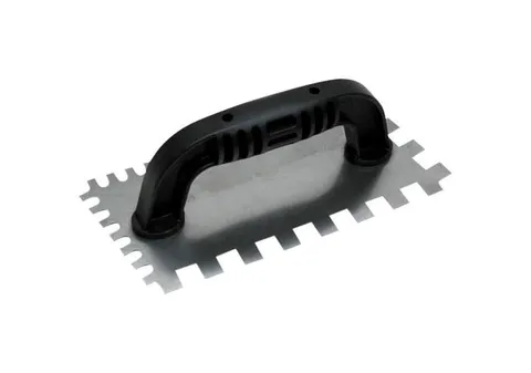 QLT 4 in. W Steel Notched Trowel