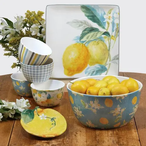Multi-Colored 144 oz. Citron Serving Bowl