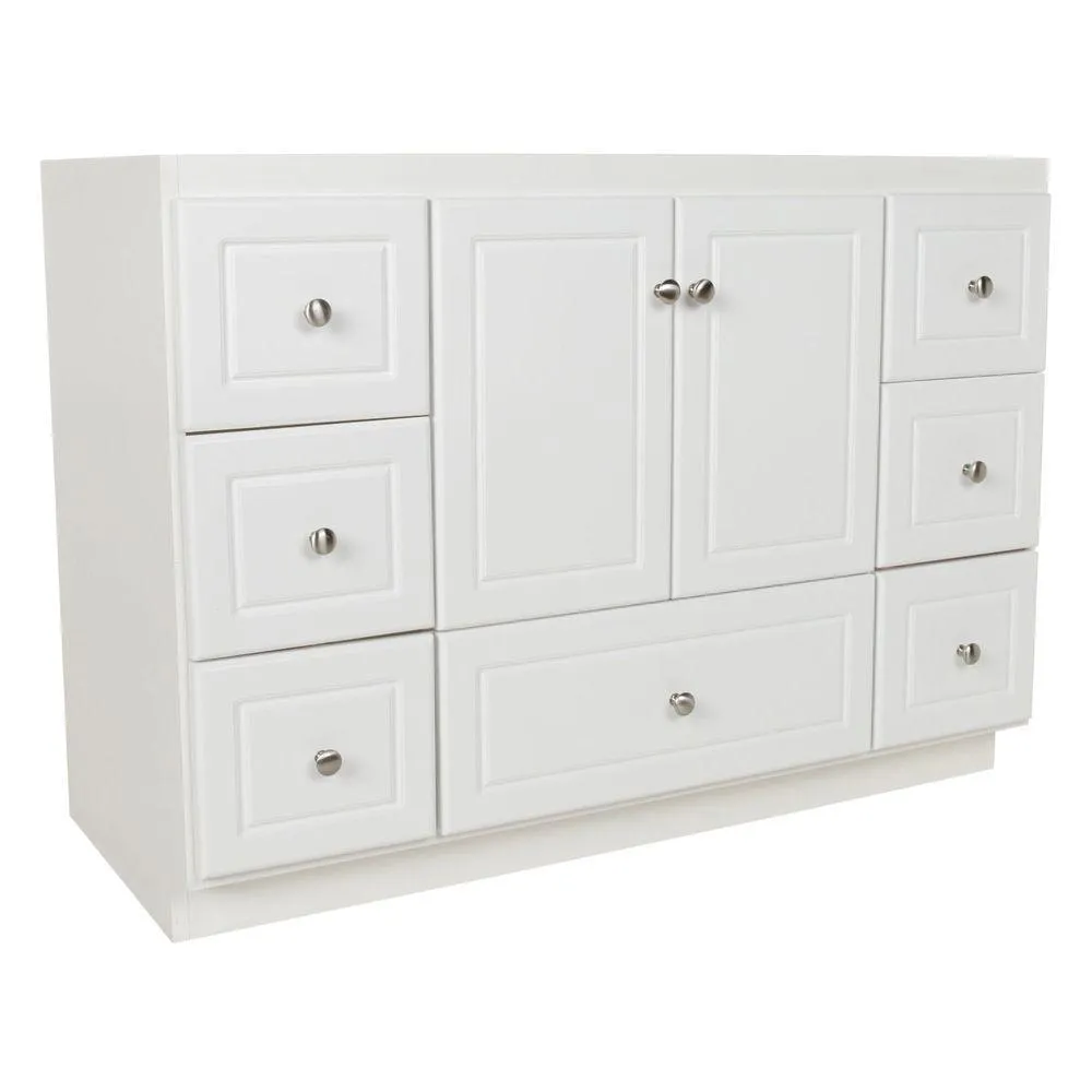 Ultraline 42 in. W x 21 in. D x 34.5 in. H Vanity Cabinet Only in Medium Alder, photo 31 of 45