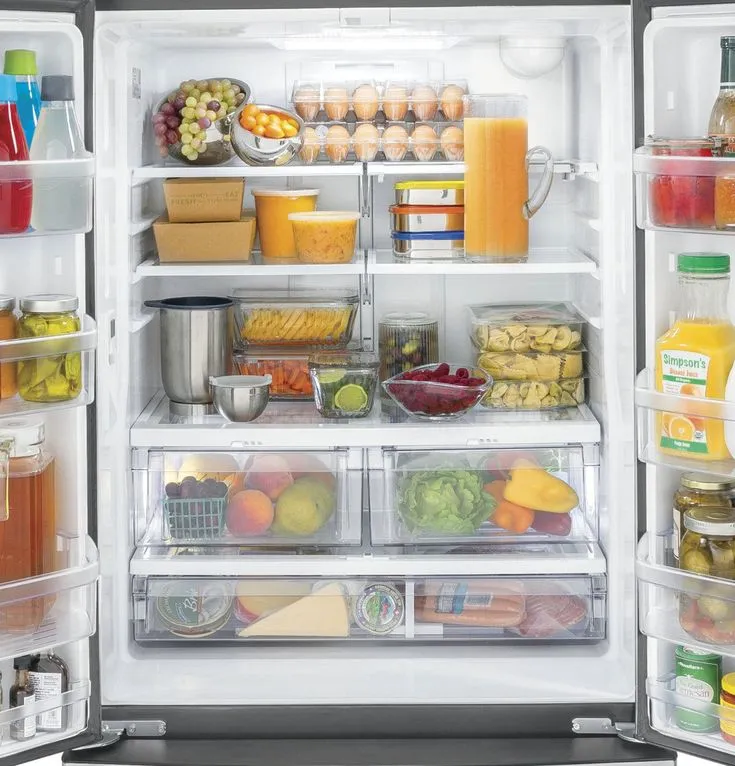 GE 18.6 cu. ft. French Door Refrigerator in Stainless Steel, Counter Depth, photo 4 of 8