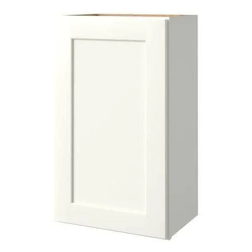 allen + roth Aveley 18-in W x 36.125-in H x 12-in D Linen Maple Door Wall Semi-Custom Cabinet, photo 3 of 4