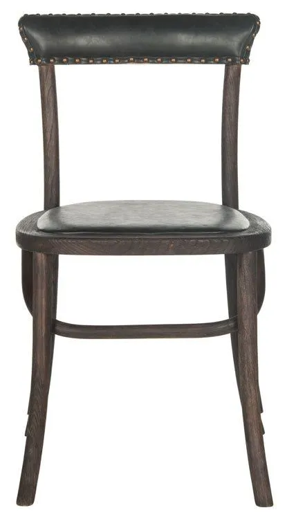 Kenny Faux Leather Upholstered Side Chair (Wood Frame)