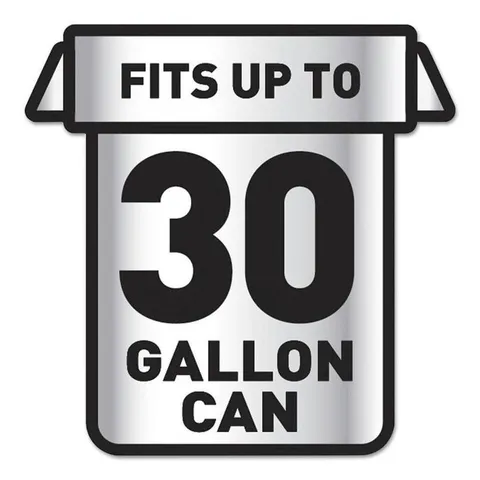 70-Pack 30-Gallon Black Plastic Can Trash Bag
