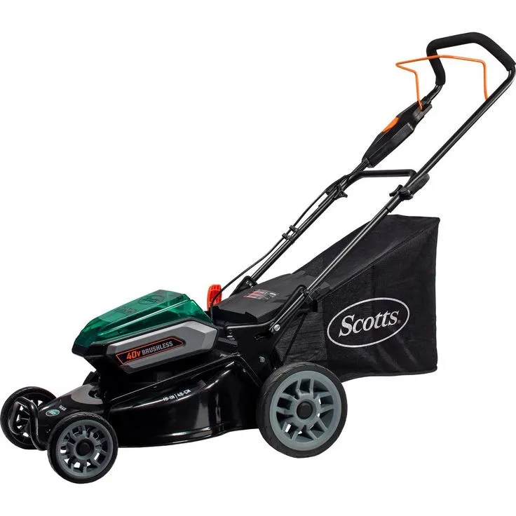 Scotts 19 in. 40-Volt Lithium-Ion Cordless Battery Walk Behind Push Mower with 5 Ah Battery and Charger Included, photo 3 of 6