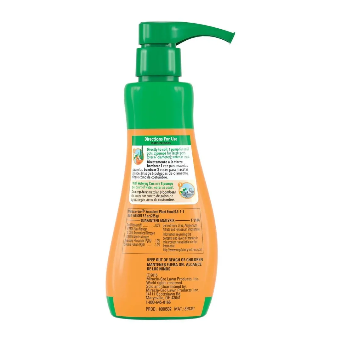 Miracle-Gro Succulent Liquid Cacti, Jade and Aloe Plant Food 8 oz, photo 5 of 7