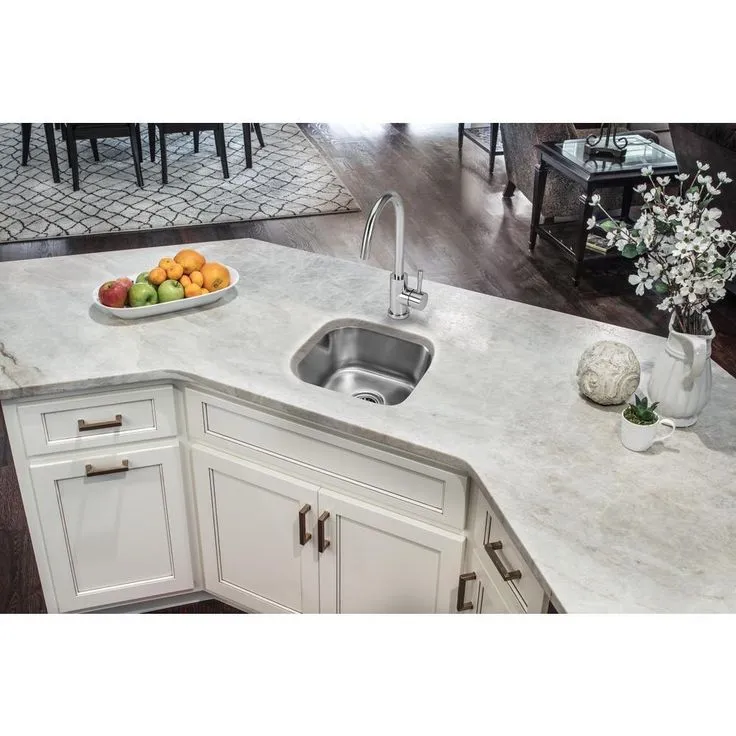 All-In-One Undermount 18-Gauge Stainless Steel 15 in. 0-Hole Single Bowl Bar Sink with Gooseneck Kitchen Faucet, photo 8 of 8