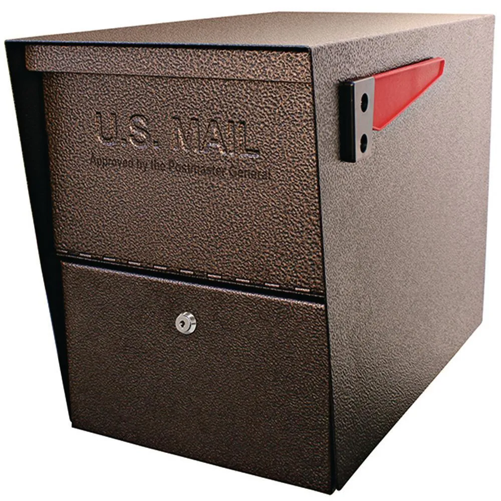 Mail Boss Package Master Locking Post-Mount Mailbox with High Security Reinforced Patented Locking System, Black, photo 12 of 13