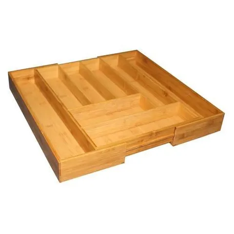18 × 13 in Bamboo Cutlery Insert Drawer Organizer