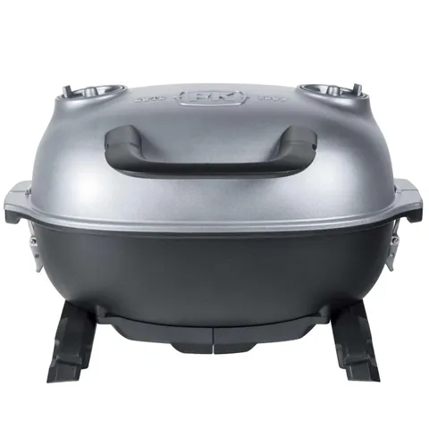 PK Grills 17 in. PKGO FlipKit Charcoal Grill and Smoker Silver