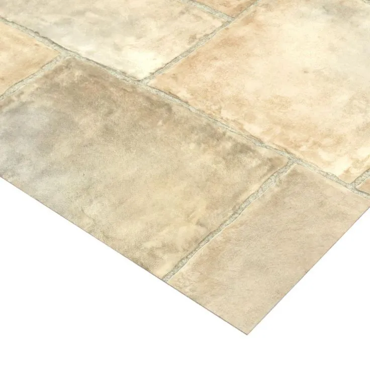 TrafficMASTER Regina Stone Neutral Residential Vinyl Sheet, Sold by 13.2 ft. Wide x Custom Length, photo 2 of 7