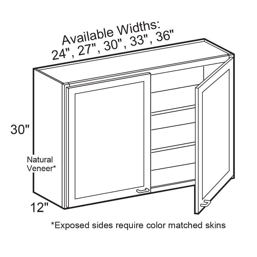 Vesper White Shaker Assembled Plywood 30 in. x 30 in. x 12 in. Wall Kitchen Cabinet with Soft Close, photo 2 of 31